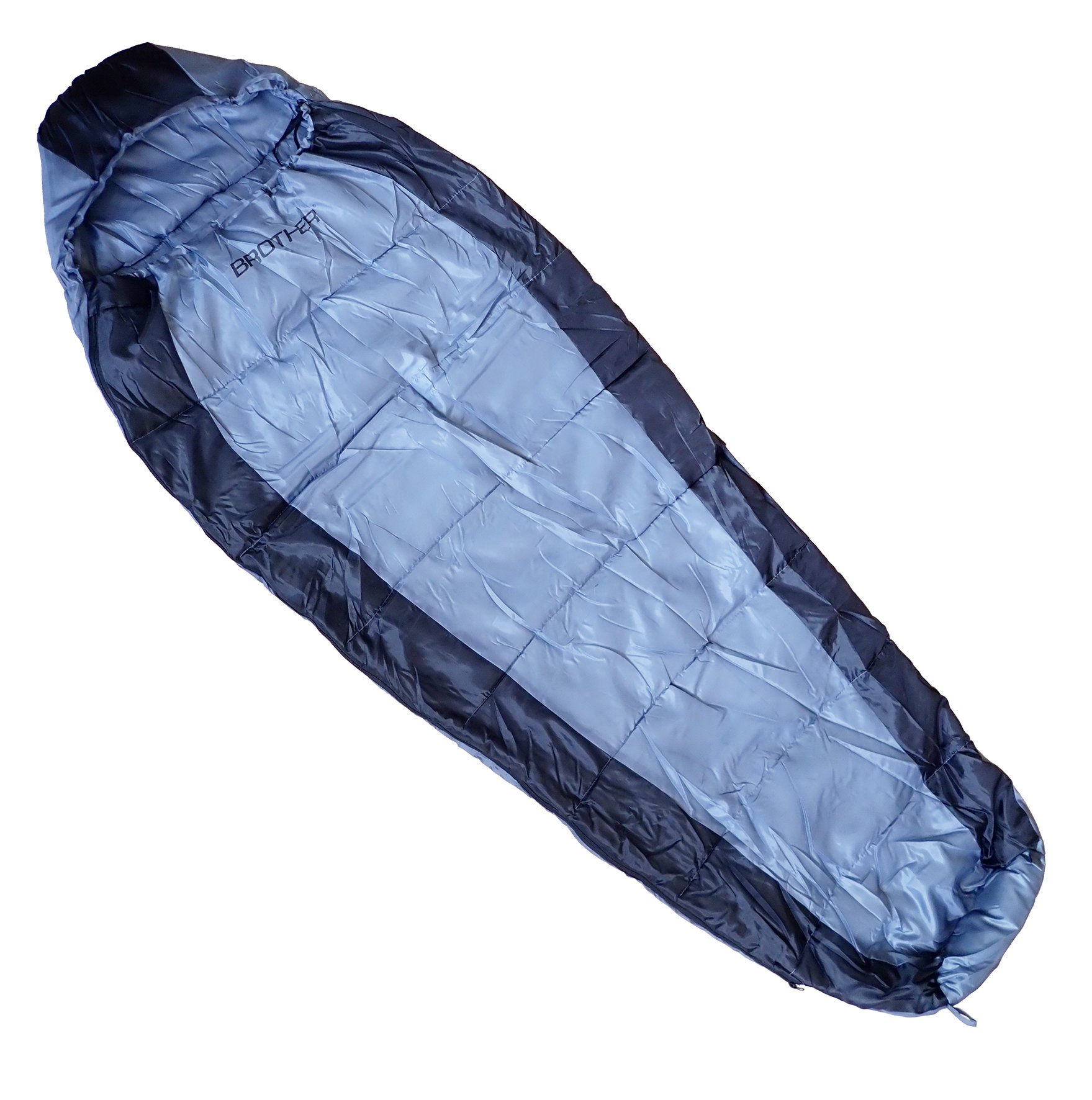 Sleeping bag mummy 0 degree blue