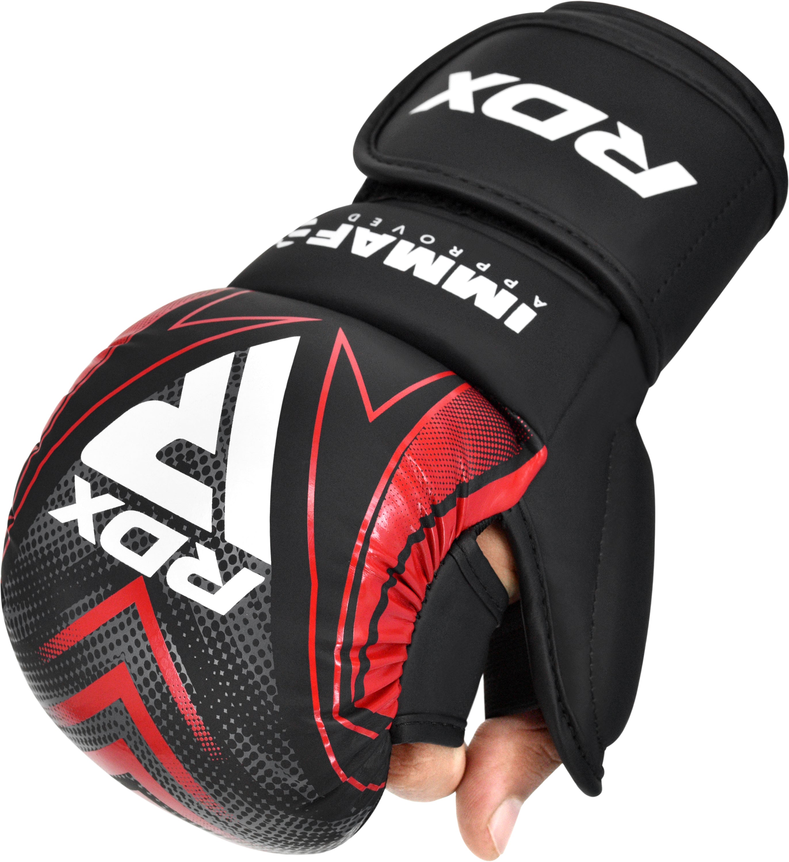 RDX IMMAF Approved Shooter Grappling Gloves Red