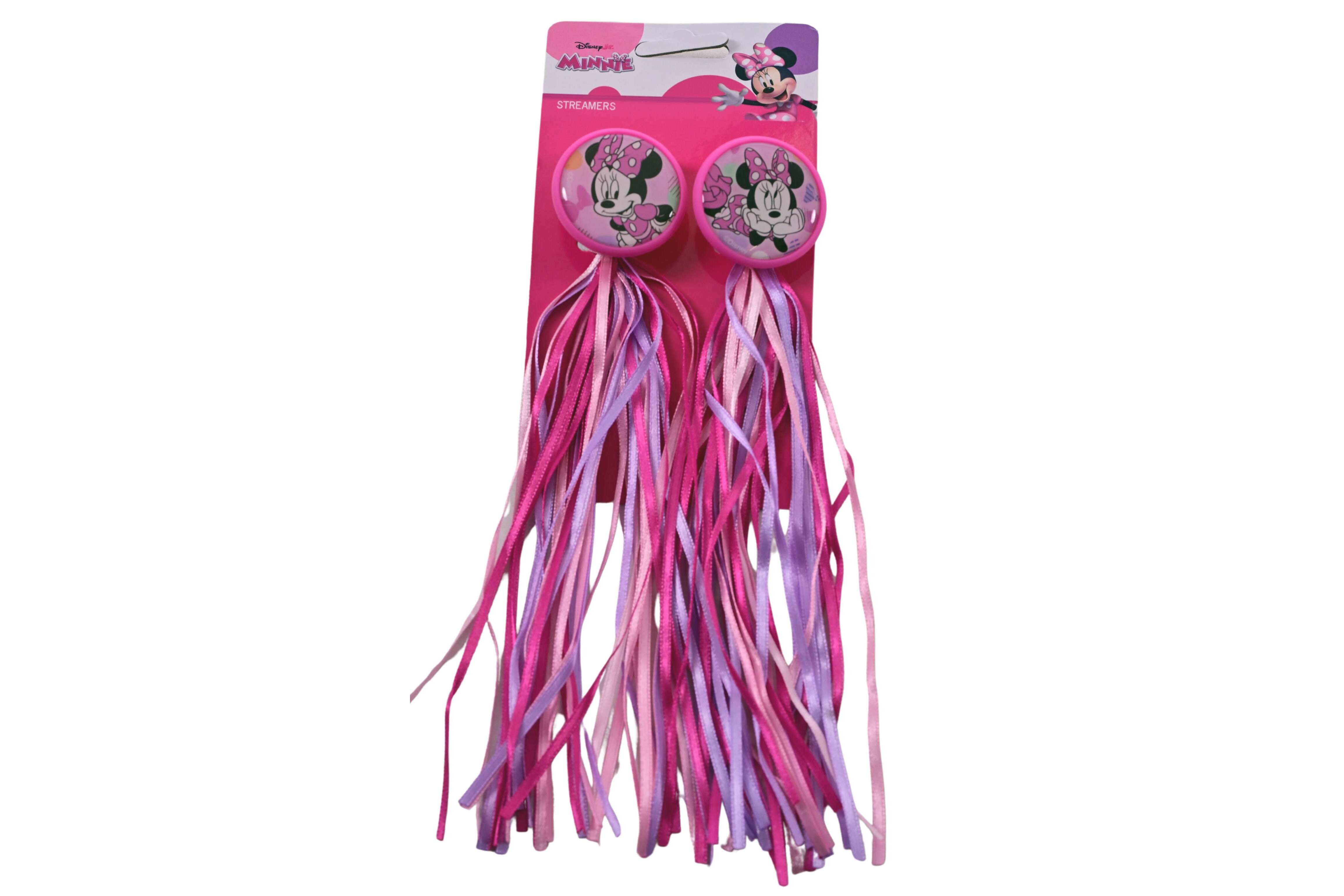 Třásně na řídítka Volare Minnie, růžové