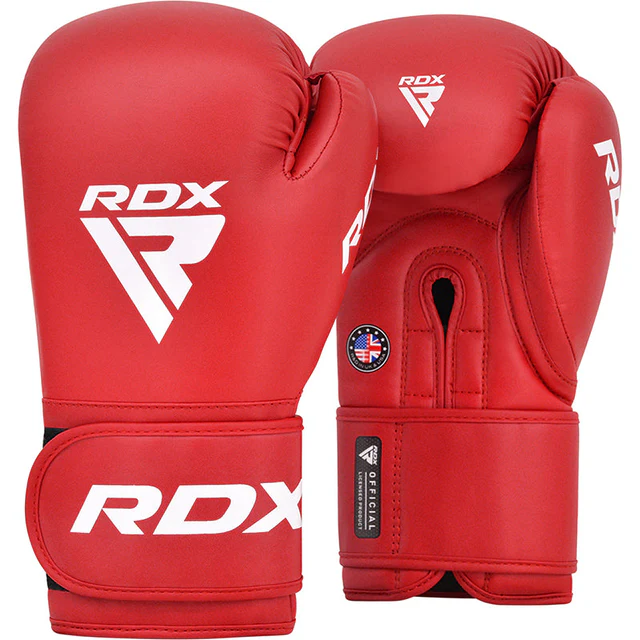 RDX Boxerské rukavice AS2 pro amatérské soutěže, červené, 12 oz