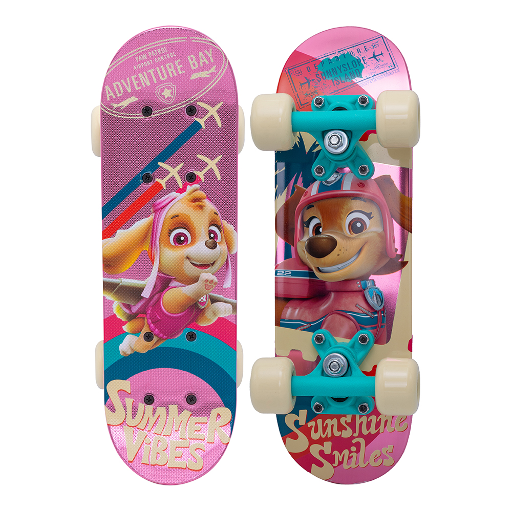 Skateboard Paw Patrol, růžový
