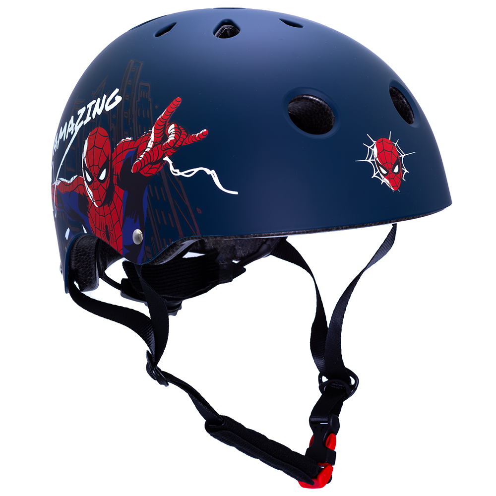 Sportovní helma Spiderman, modrá, M 52-56cm