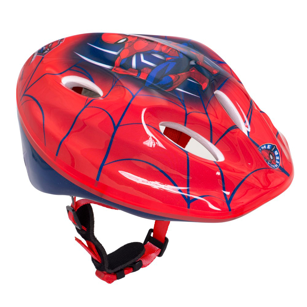 Cyklistická helma Spiderman, červená, 52-56cm