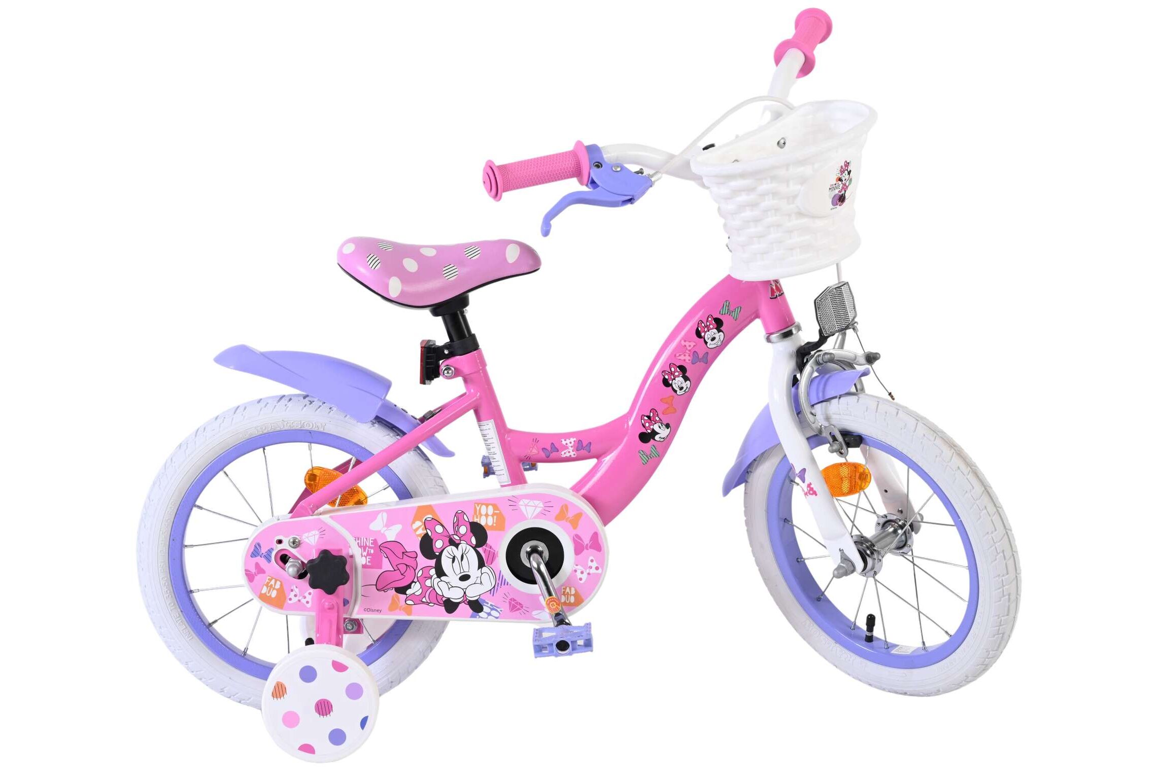 Volare Minnie 14" children's bike, pink