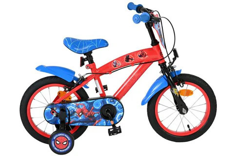 Volare Spiderman 14" children's bike, red FW