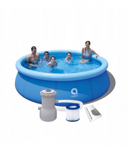 AVENLI POOL Self-erecting Pool with Filter Pump, 360 x 76 cm