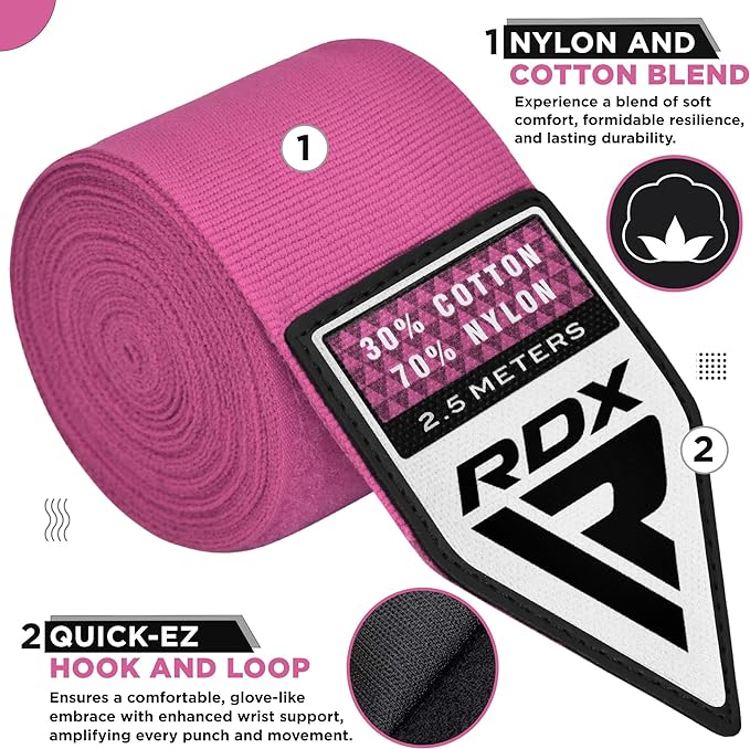 HAND WRAPS 2.5 METER PINK