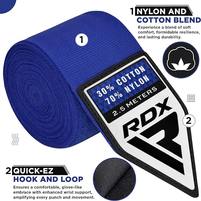 HAND WRAPS 2.5 METER BLUE