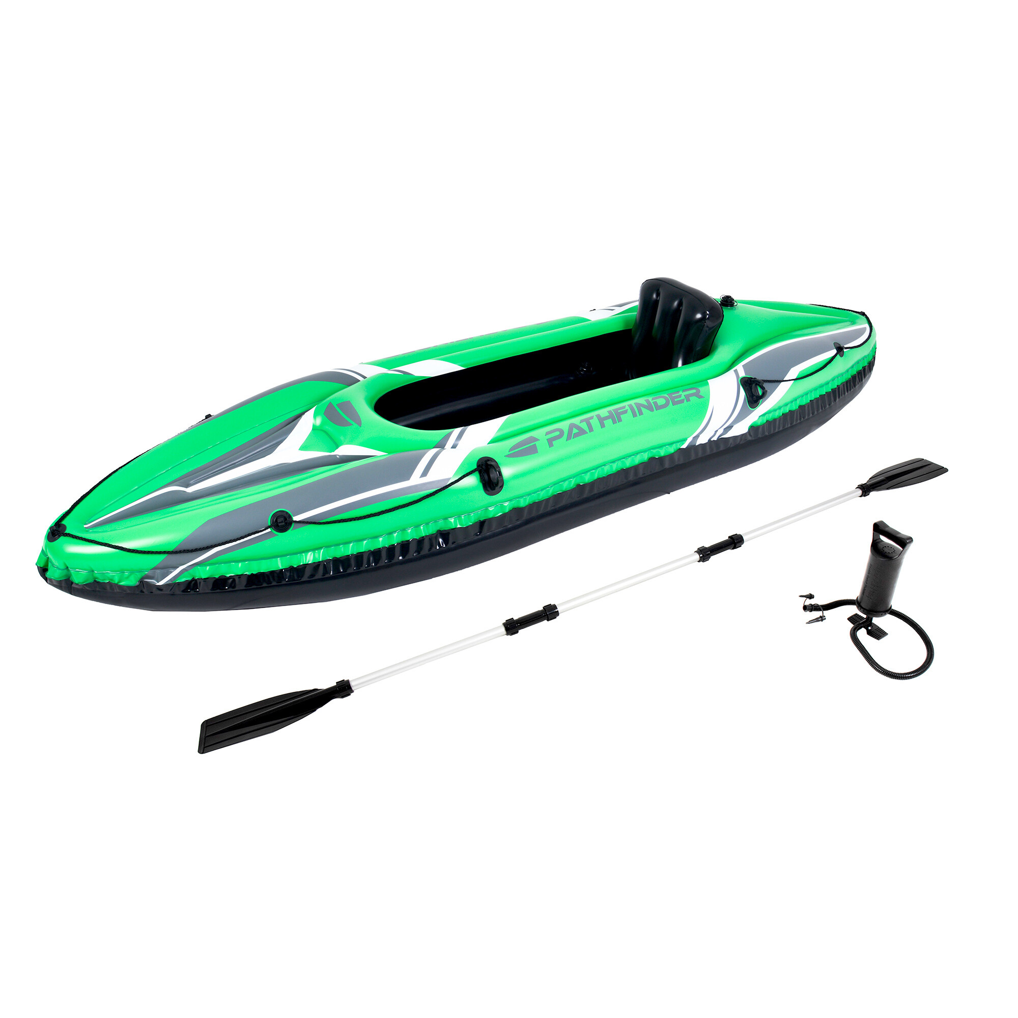 PATHFINDER Aufblasbares Kajak 34176 für 1 Person, SET