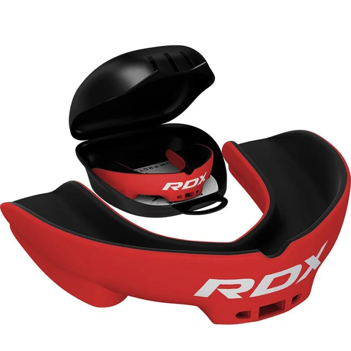 RDX 3w Mouthguard for ADULTS, Black and Red